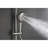 Shower Assembly In Brushed Nickel With 10" Natural Rain Showerhead, 4 Hand And Adjustable Slide Bar Soap Dish Showerhead Arrangement Shower, Bar, Bathroom-117429616
