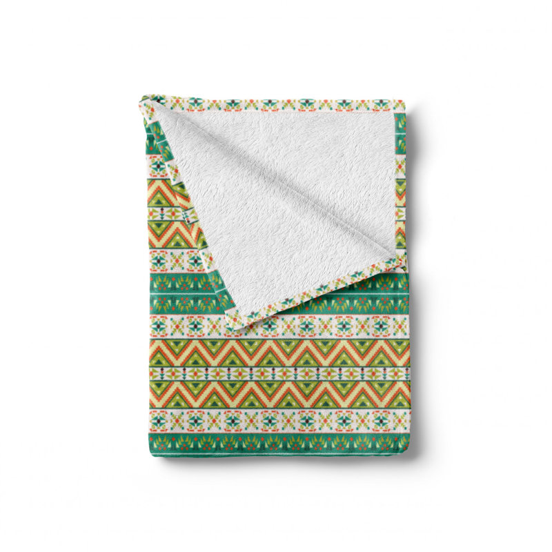 Hand Woven Throw Blanket, 50" W x 70" L