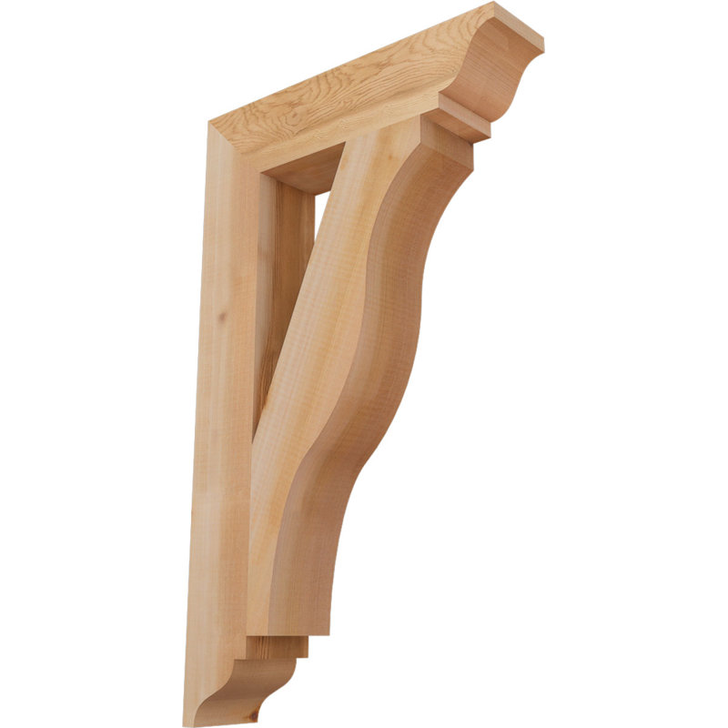 Support traditionnel Funston, Cèdre rouge de l'Ouest, Lisse, H 30 po x l 3,5 po x P 18 po