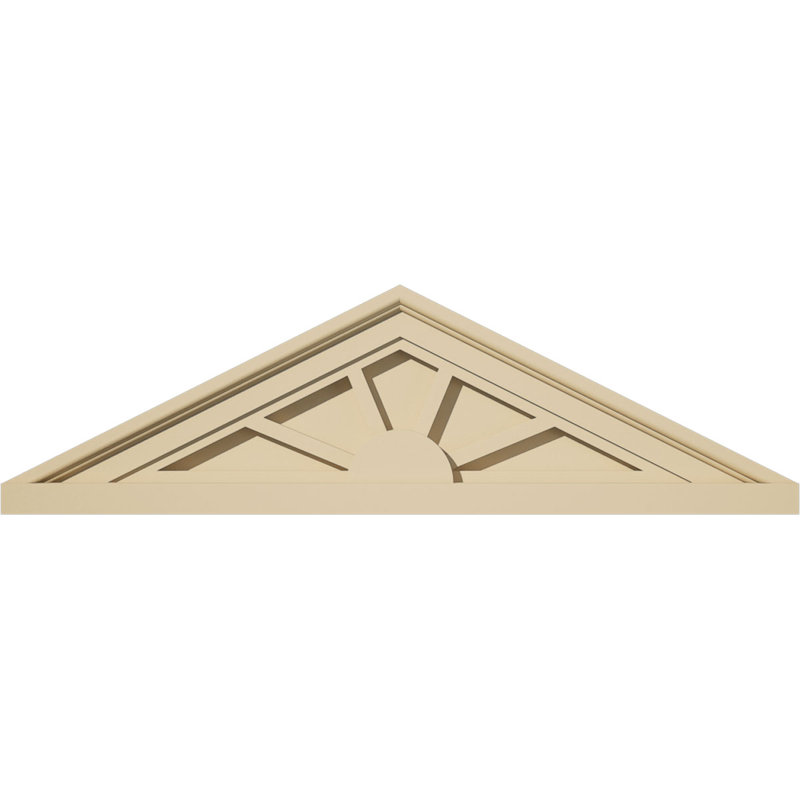 Fronton en uréthane Signature, 26 po x 7,5 po x 2 po, Aucune, 4 rayons