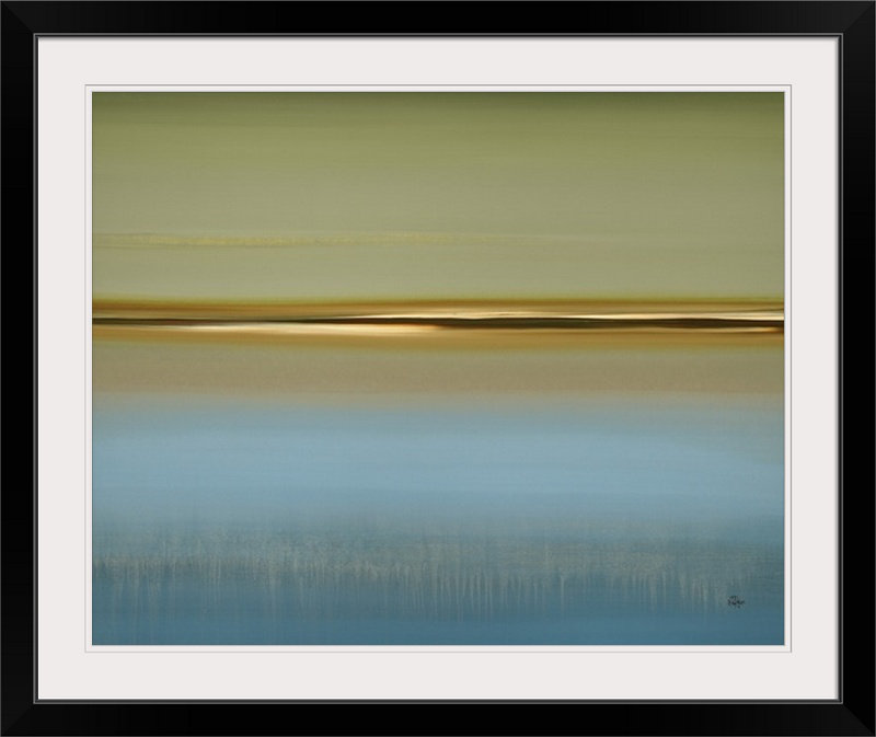 «Hymera Peaceful Fusion» par Lisa Ridgers, reproduction d'art, H 20 po x l 23 po x P 1 po, Cadre noir