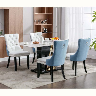 Geddy Tufted Velvet Upholstered Side Chair