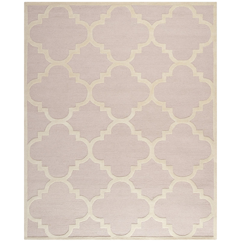 Cannen Hand Tufted Wool Geometric Rug, Rectangle 8' x 10'