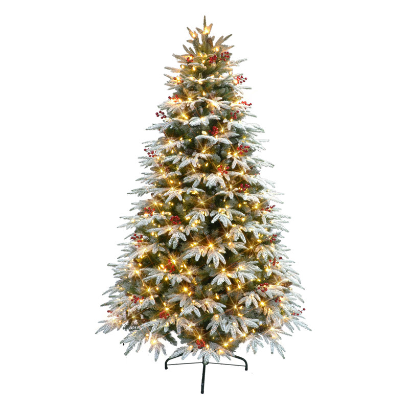 7.5' Lighted Fir Christmas Tree