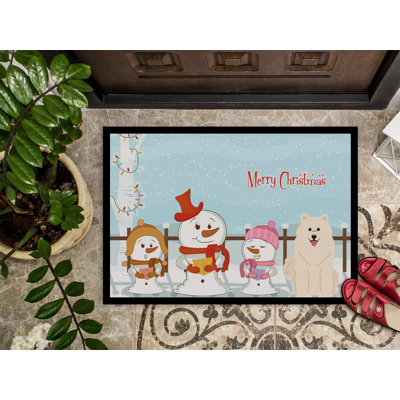 Burlap Christmas Outdoor Doormat