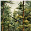 Pine Tree Symphony II - Horloge murale en forme de pin, horloge murale traditionnelle asymétrique-106134928