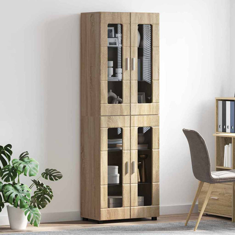 Tamoor Highboard Accent Chest, Sonoma Oak