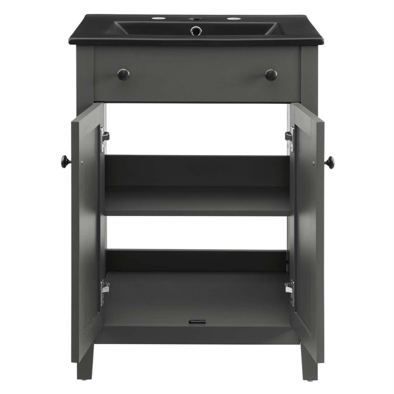 Modway Nantucket 24" Bathroom Vanity, Gray