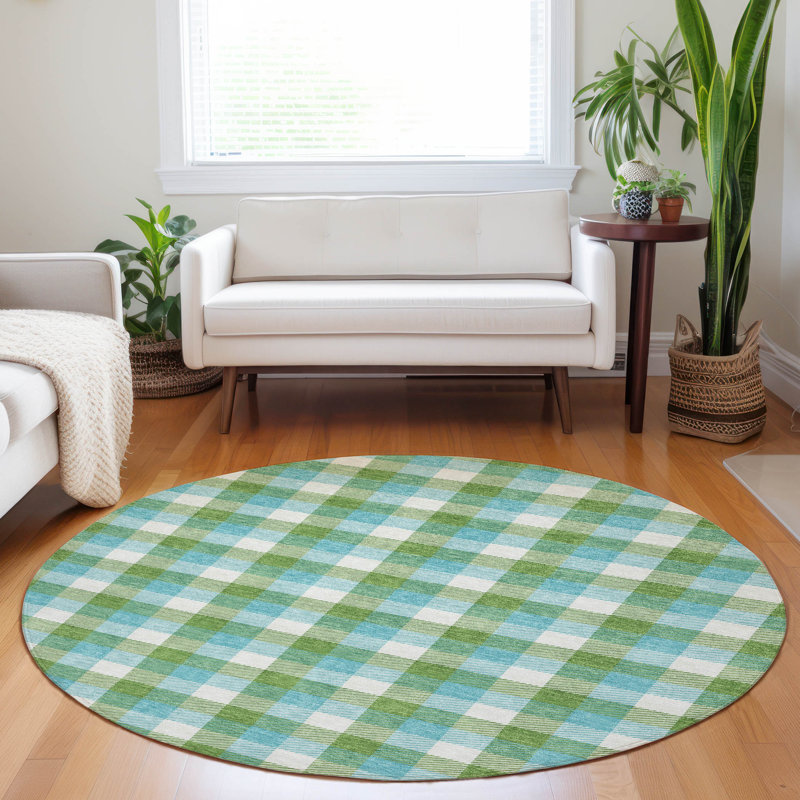  Machine Washable Indoor/Outdoor Chayden ACN1053 Rug, Round 8'