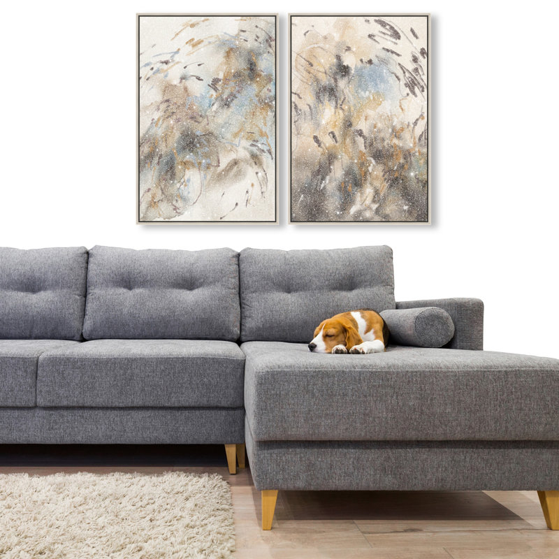Mindfulness Set Set by Oliver Gal, 32"H x 22"W, Silver Floater Frame