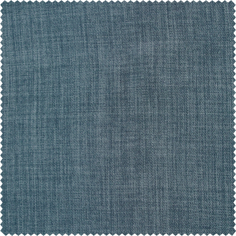 Ottis Faux Linen Room Darkening Curtain Panel, Reverie Blue, 50" W x 84" L