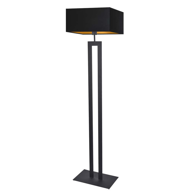 Salguero 161cm Traditional Floor Lamp, Black, Black