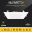 Éclairage encastré à DEL au feu 4 heures NUWATT 4 pouces, 5CCT 2700K / 3000K / 3500K / 4000K / 5000K sélectionnable, 900 lumens, à intensité variable, homologué IC, Downlight carré ultra-mince carré, sans tenmat nécessaire, UL ETL, paquet de 6