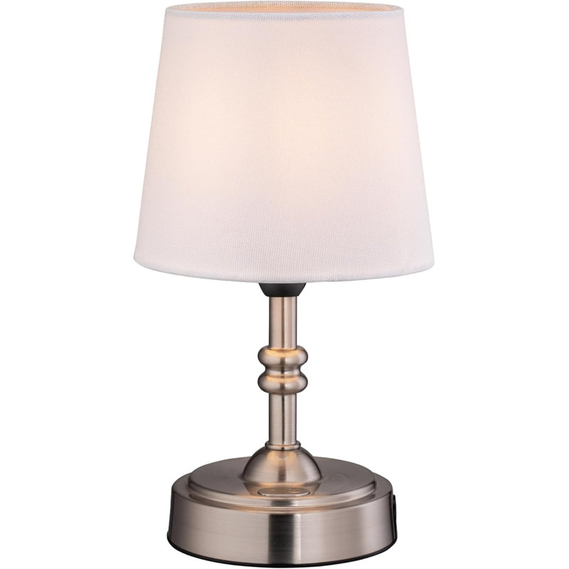 Mini - lampe de table à DEL sans fil avec gradateur, batterie rechargeable intégrée, luminosité à 3 niveaux, lampe de table de patio, lampe de chevet, lumière ambiante pour le restaurant.