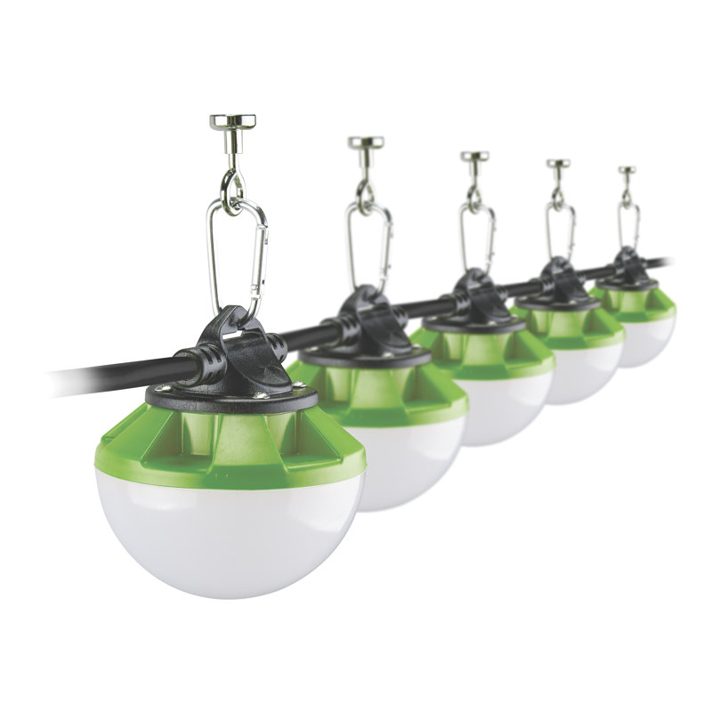 POWERSMITH 50 ft. Construction String Lights 7500 Lumen 60W Integrated Weatherproof