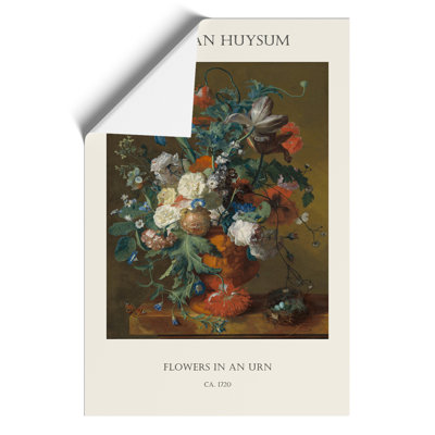 Still Life with Flowers Print by Jan van Huysum - Frameless Print