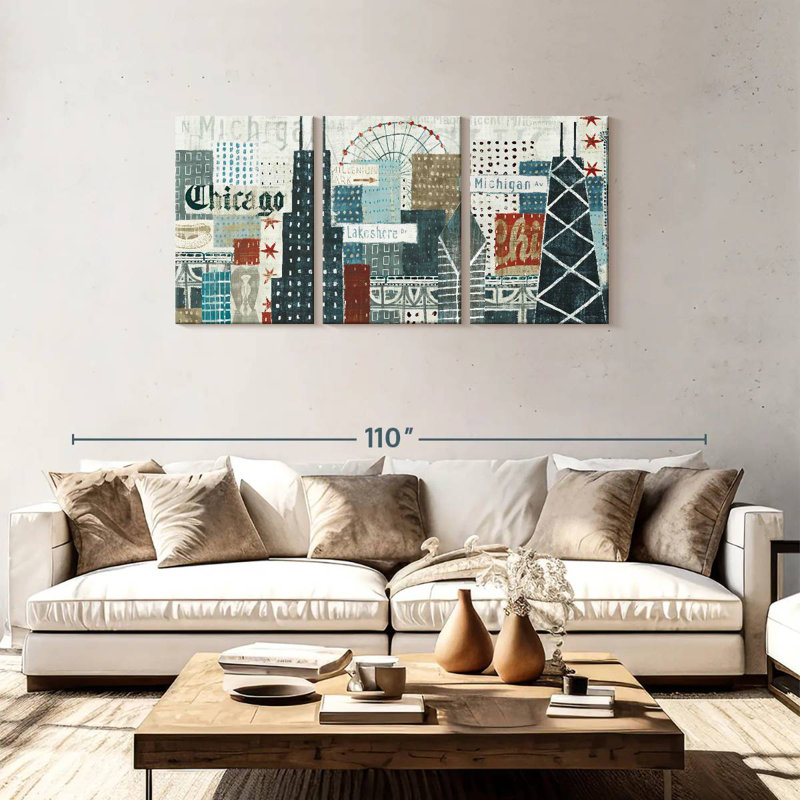 Senne Hey Chicago, H 36 po x l 74 po
