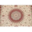 Tapis ivoire noué à la main de conception unique 6 pi 0 po x 9 pi 3 po