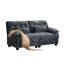 Causeuse 67 po - dossier réglable à 4 positions, 350 lb / assise, tissu chenille doux, 2 coussins décoratifs, assemblage facile-717041034