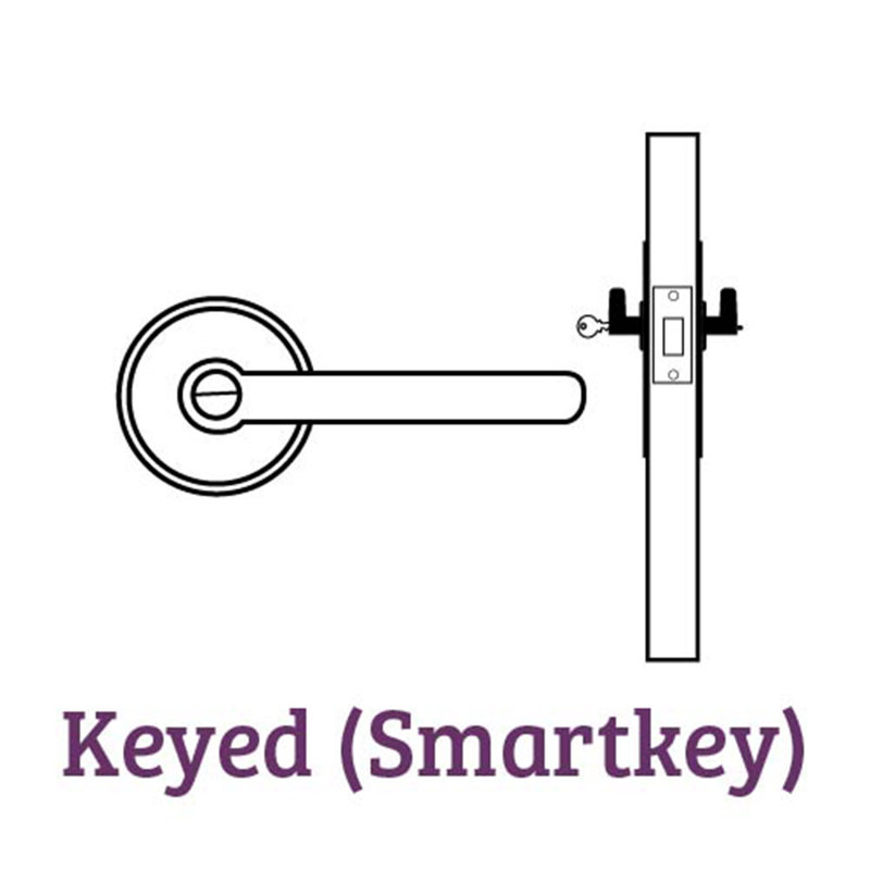 Carson Keyed Door Lever