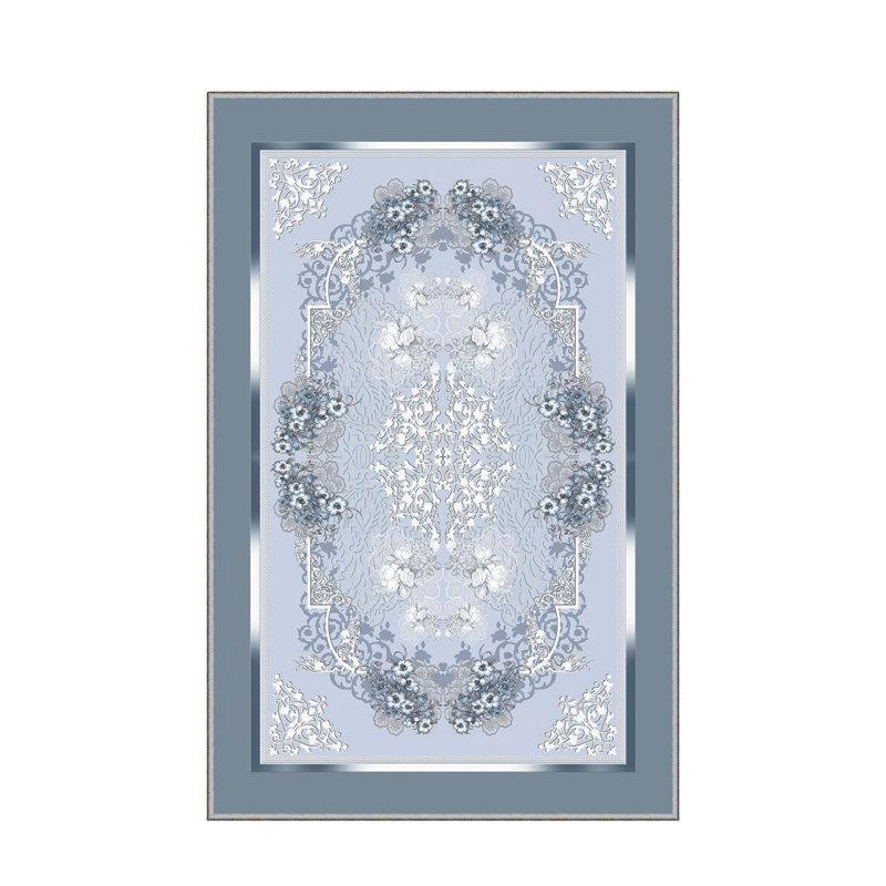 Stylish Woven Carpet, 31.5 x 47.2 inches | 100% Polyester, Pile Height: 0.04 inches, Total Height: 0.31 inches | Antibacterial, Non-Slip PVC Felt Underside | Machine Washable, Perfect for Living Room & Bedroom Decor