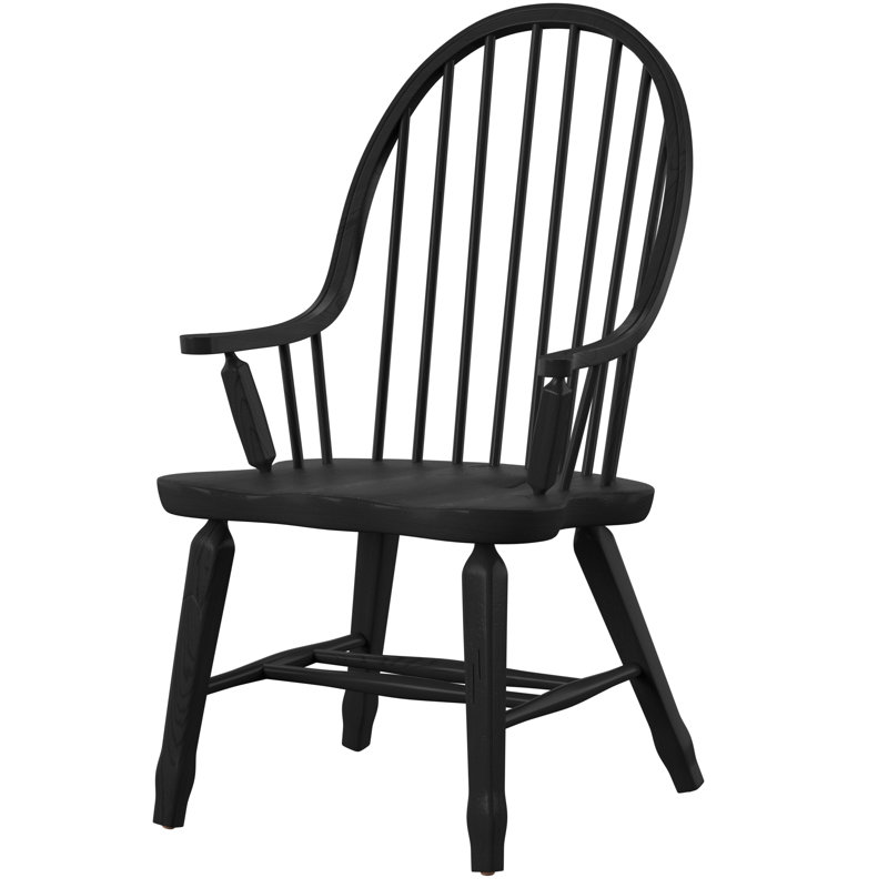 Fauteuil Makira Windsor, Noir
