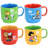 Gibson Peanuts Classic Gentle Reminders Collection 4 Piece Stoneware Stackable Mug Set With Metal Stand In Assorted Colors