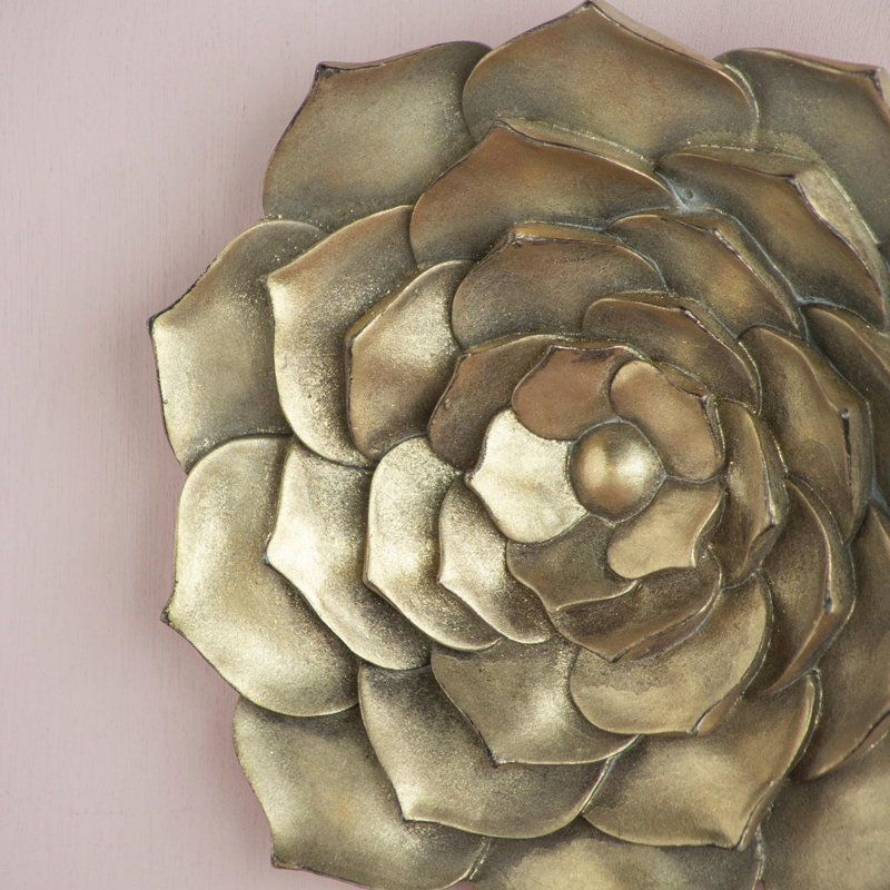 Plaque murale succulente D10x1,4 "