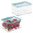 iDesign Small Food Storage Box with Airtight Seal for Kitchen or Pantry Storage - Set of 2 - Clear