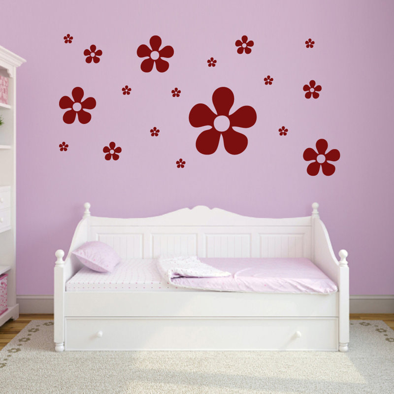 Ensemble d'adhésif décoratif 18 pièces fleur, Canneberge