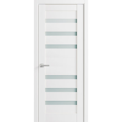 Quadro Frosted Glass Paneled Solid Manufactured Wood Standard Door