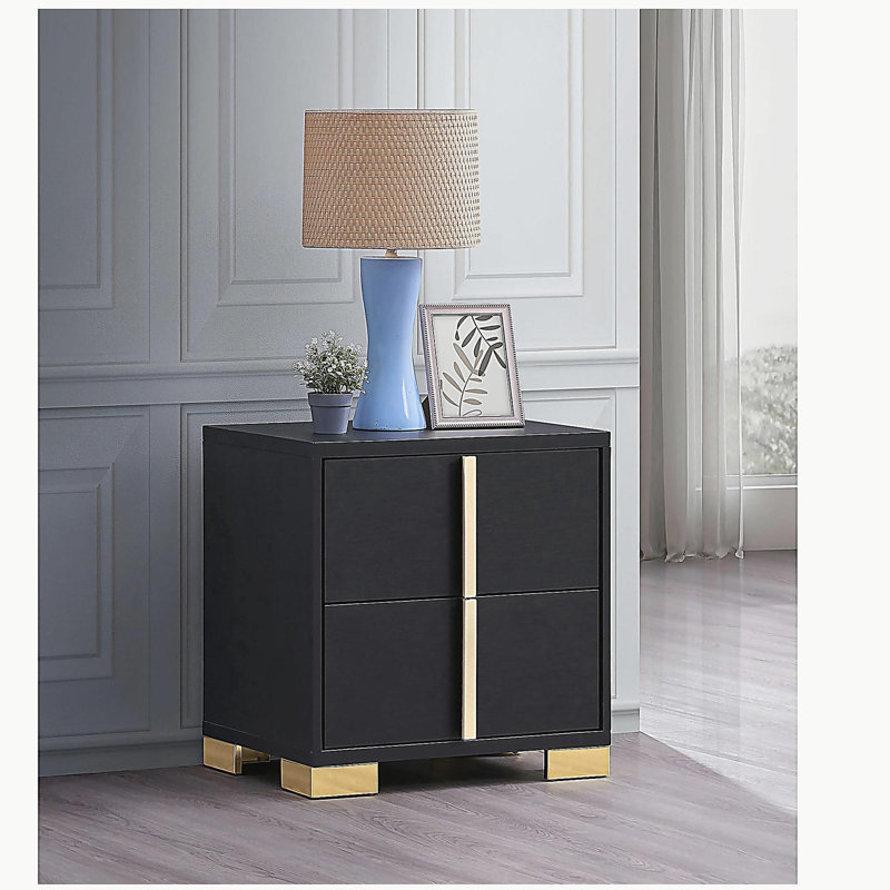 Table de chevet 2 tiroirs