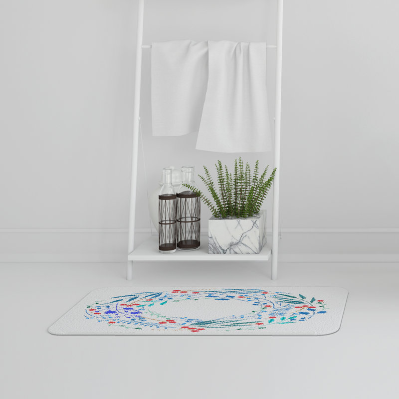 Akhirah Non-Slip Backing Bath Rug