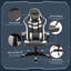 HOMCOM Adjustable Ergonomic Faux Leather Swiveling PC & Racing Game Chair-62922044
