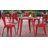 Harewood Square Commercial Indoor/Outdoor Poly Resin Restaurant Table with Steel Frame-797385361-797385366