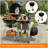 Rolling Grill Side Table Cart