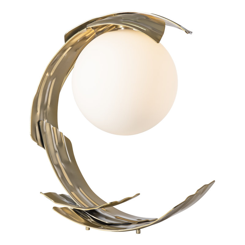 Crest Table Lamp, Modern Brass
