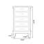 Armoire d'appoint en bois manufacturé blanc massif