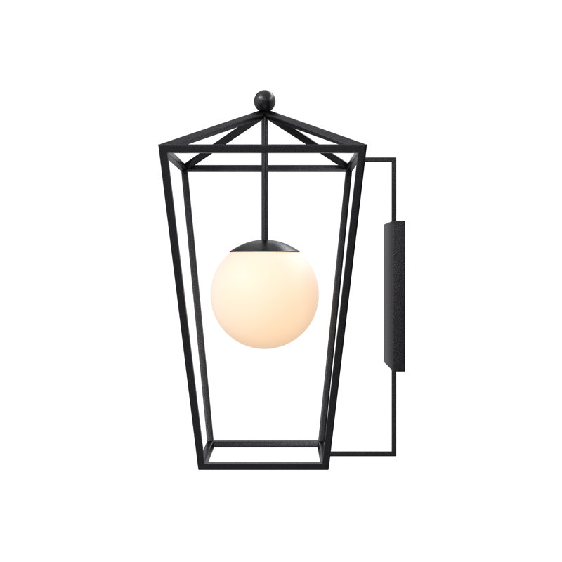 Denison - Light Outdoor Wall Lantern, Midnight, 27.25"
