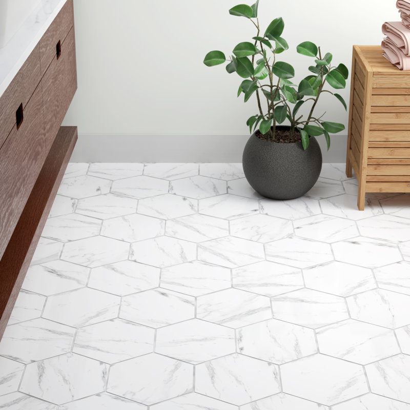 Eterno 9" x 10" Porcelain Stone Look Wall & Floor Tile