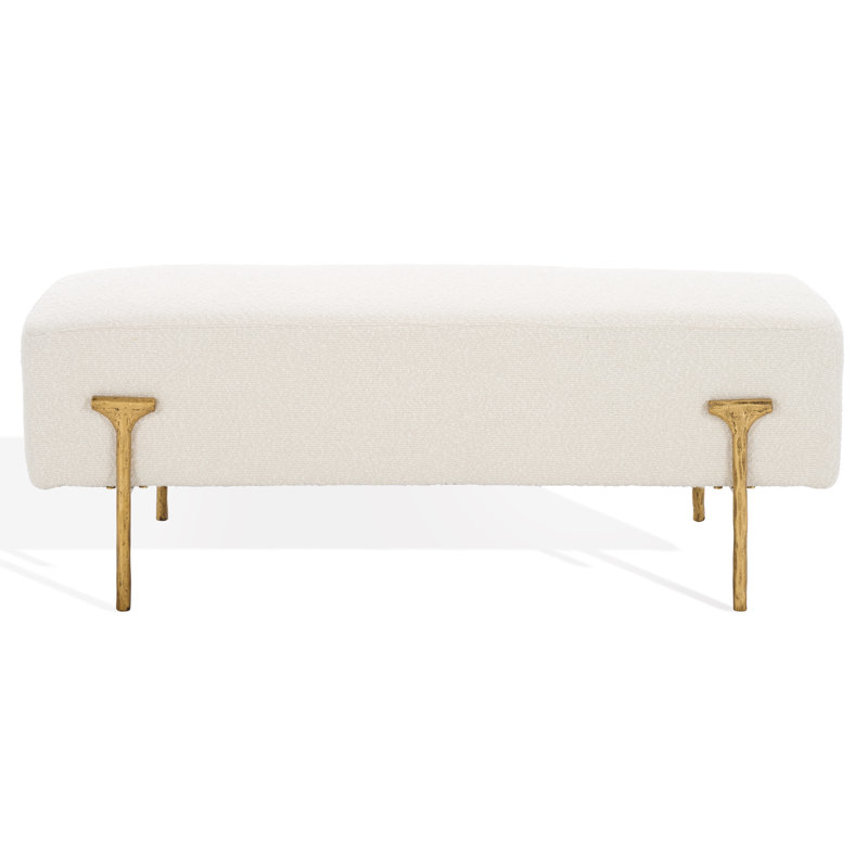 Jessa Boucle Bench, Brass