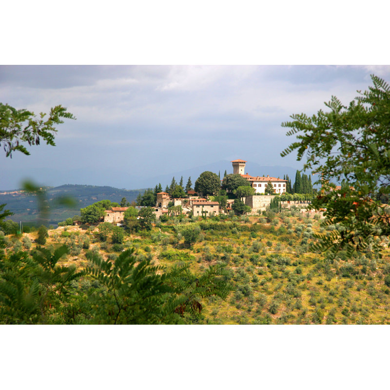 Vicchiomaggio Castle in Chianti par Tempic - Photographie sur toile tendue, H 8 po x l 12 po