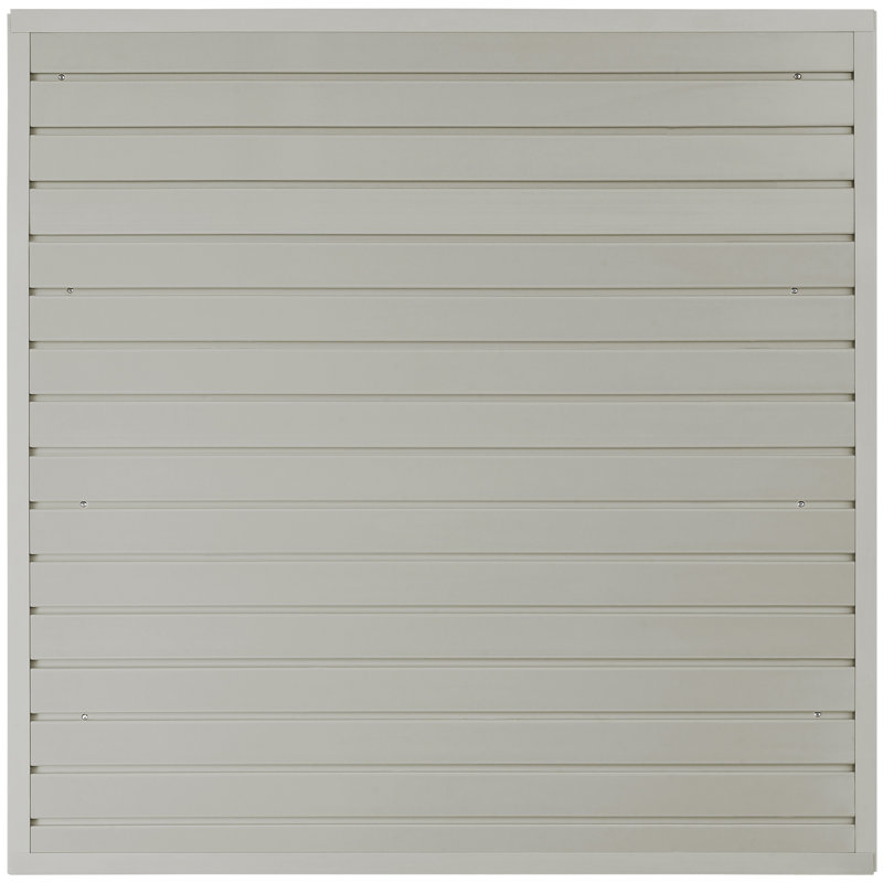 Panneaux à lattes, panneaux de garage gris, H 47 po x l 47 po