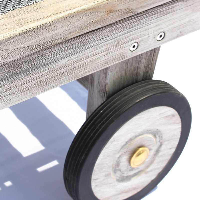 Chaise de patio en teck Navroop