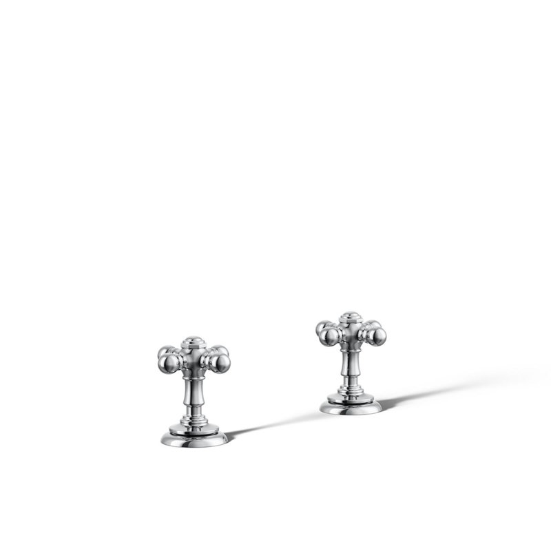 Prname to Kohler Artifacts Bathroom Tub Cross Handles, Polished Chrome