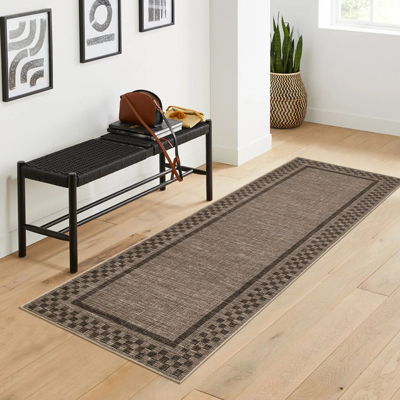 Area Rugs for Living Room, Non Slip Washable Rug, Low Pile Lightweight Modern Checkered Large Soft Carpet, Stain Resistant Foldable Floor MNats for Bedroom, Home Office