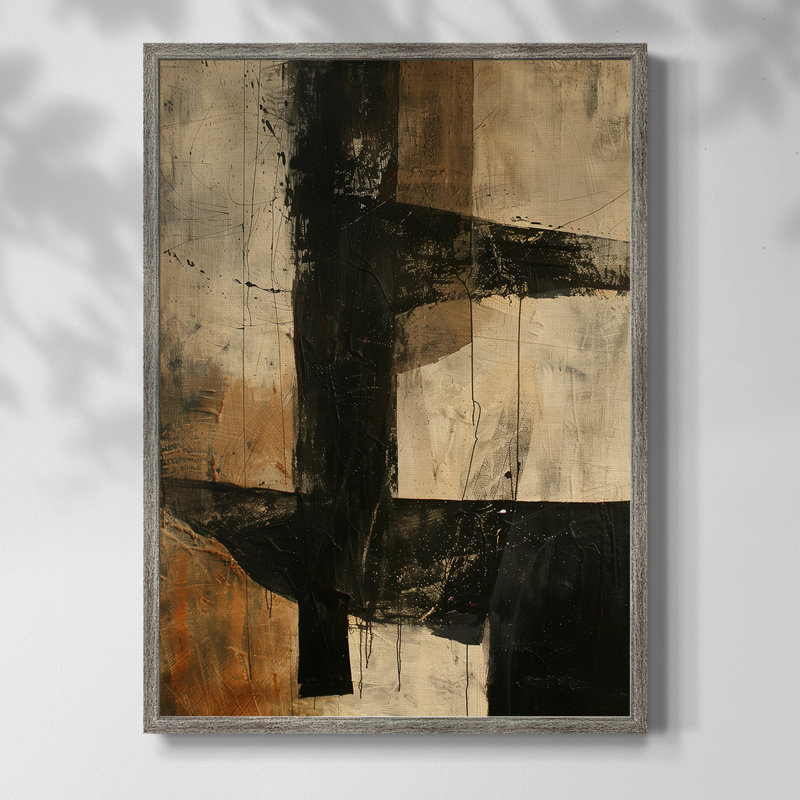 Reproduction encadrée ABSTRACT Series CECLVI - bois massif, H 30 po x l 24 po