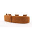 Canapé modulaire orange moderne - Chenille de luxe Space Design Luxurious Living