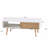 41.34" Rattan Coffee Table Sliding Door For Storage Solid Wood Legs Modern Table For Living Room-2041481512