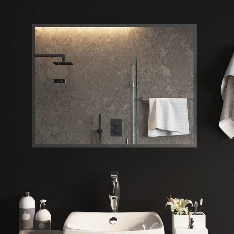 Jesse-James Flat Wall Mirror, 80cm H x 60cm W